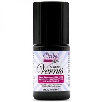 Lac per Unghie Semipermanente con Camuffamento Costruzione – 5 ml Rosso Fucsia