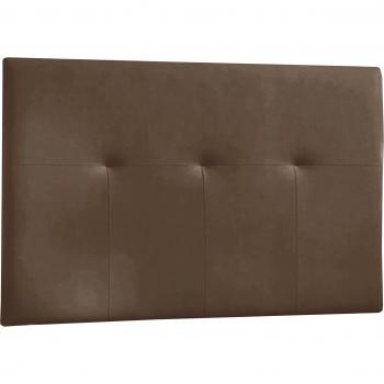 Tête de lit en similicuir chocolat, modèle Venprodin, 160 × 120 × 4 cm