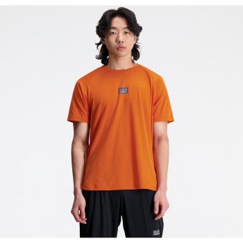 New Balance Herren Impact Run AT N-Vent Kurzarm-Laufshirt in Rot, Poly Knit, Größe S