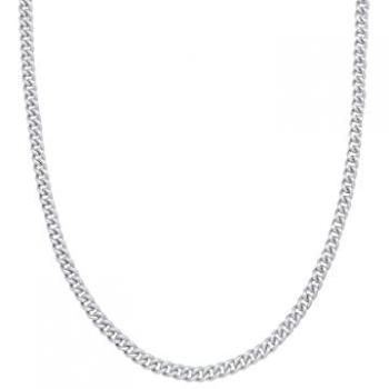 Elli Premium Grobe Panzerkette Unisex 925 Silber mit Knebelverschluss