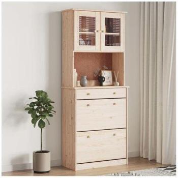 Buffet en Bois Massif 77x35x188 cm
