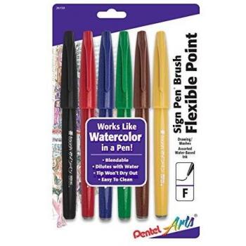 Pentel Arts Sign Pen Touch, Fude Brush Tip