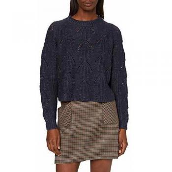 Only Sujetador cómodo, Kelly, Sin aros, Encaje suéter, Azul (Cielo Nocturno), 38 (Talla del Fabricante: Pequeña) para Mujer
