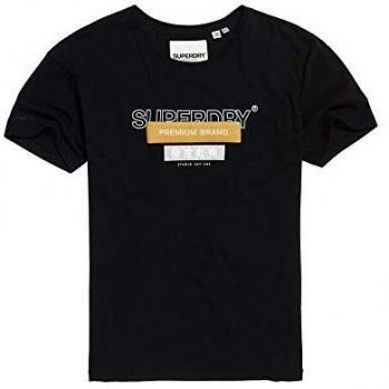 Superdry Port L Nero T-Shirt Femmina