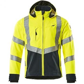 MASCOT® unisex Warnjacke Blackpool gelb, schwarzblau Größe 3XL
