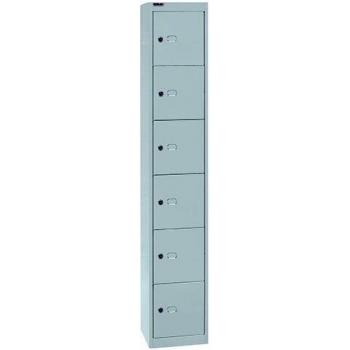 Bisley CLK 6 Door Locker in Goose Grey CLK126-av4