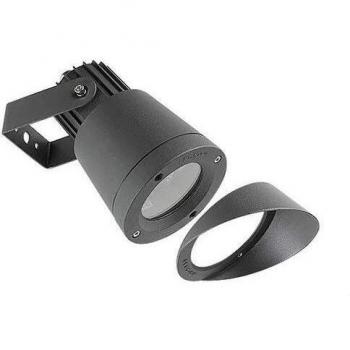 Ledkia Hubble 1 Light Outdoor Light Fixture Black IP65, GU10