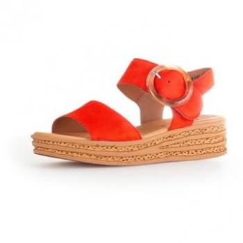 Gabor Damen Plateau Sandale orange 38