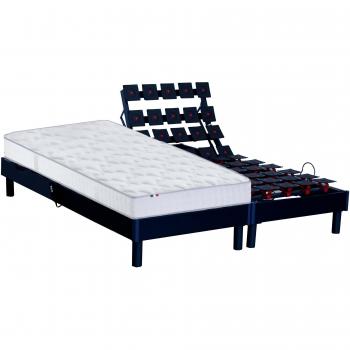 Lit de Relaxation 100% Latex 5 Zones avec Sommier Réglable