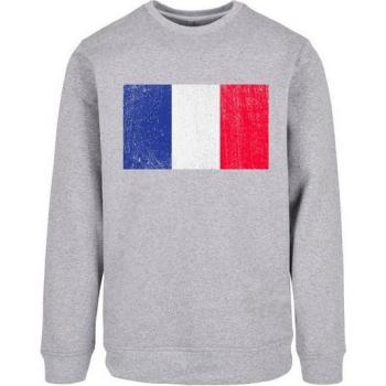 Herren‑Kapuzenpullover F4NT4STIC „France Flagge“, Rundhals, 50/50 Baumwolle-Polyester, Gr. L