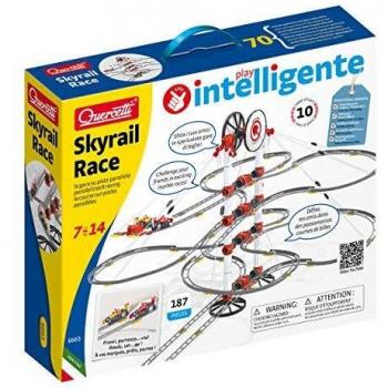 Quercetti Piste de Billes Dynamique Skyrail 187 Pièces