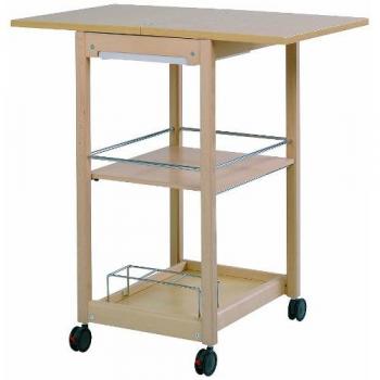 Foppapedretti Servi-Tu Kitchen Utility Cart Beige 85cm H X 80cm W X 50cm D