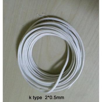 2*0.5mm K Type Thermocouple Wire Fiberglass
