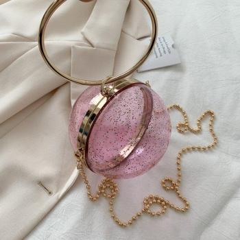 YYW Acryl Ball Abendhandtasche mit Kette