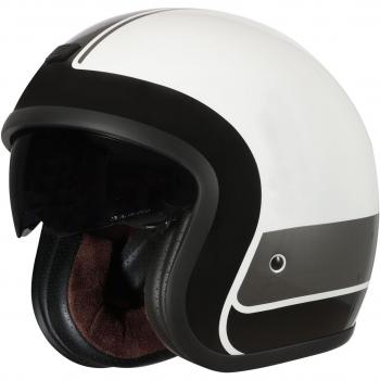 Casco demi jet Origine Sprint Record Nero e Bianco