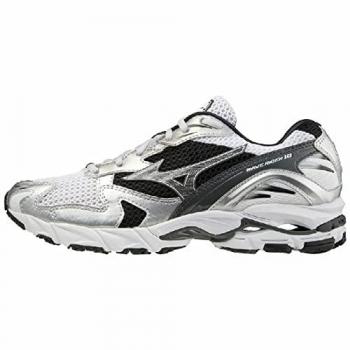 Mizuno Wave Rider 10 Uomo 8½ Colore Argento Bianco Nero