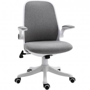 Silla De Escritorio Ozono Vinsetto Basculante Con Altura Ajustable Gris 94-104X62,5X60 Cm