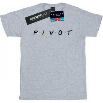 Friends Girls Pivot Logo Black Cotton T-Shirt 12-13