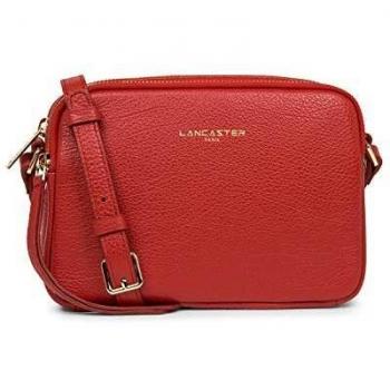 Lancaster One‑Size Red Leather Crossbody “Dune”