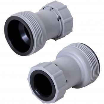 Bestway Convertitore Tubo Piscina da 3.8 cm a 3.2 cm Grigio