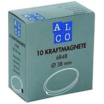 Magnetkraft rund, Ø 38mm, grün, 2,5kg Haftkraft, 10 Stück