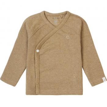 Noppies Rib Nanyuki Langarmshirt Hellgrün Melange Gr. 44