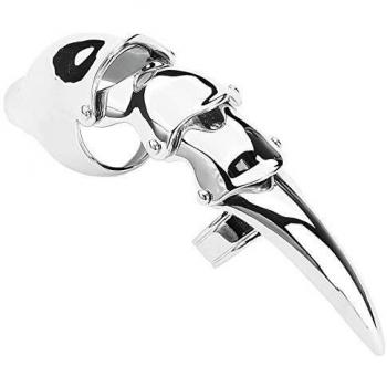 Anillo Plateado Long Finger Claw para Mujer