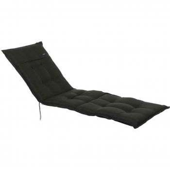 Madison 7LIGSF115 Acryl-Liegeauflage mit Rib-Struktur – 200 × 65 × 8 cm – Schwarze Farbe
