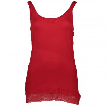 Silvian Heach Red Lace Insert Top