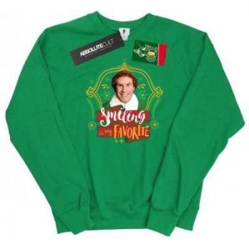 Elf Ladies Smiling Sweatshirt L White