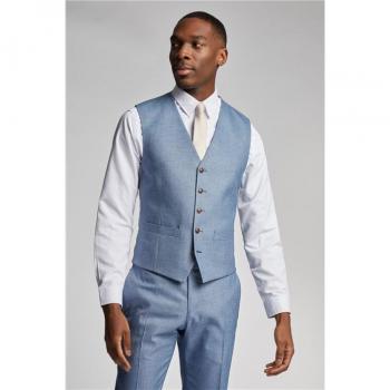 Antique Rogue Men's Blake Light Blue Denim Waistcoat | Size: 46R