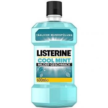 Listerine Cool Mint Mild, antibakterielle Mundspülung, 600ml