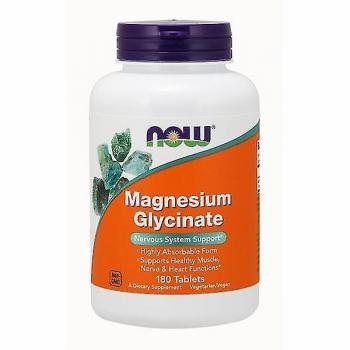 Pack 180 Tabletas de Glicinato de Magnesio – Now Foods