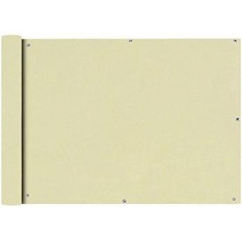 Brise vent en tissu Oxford 75x600 cm crème