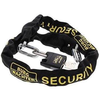 Cadenas à chaîne de sécurité SKM 6/90/Ni40 Noir by Burg-Wächter