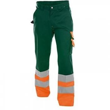Dassy Unisex-Erwachsener Pantaloni Hose, Flaschengrün/Arancione, 54