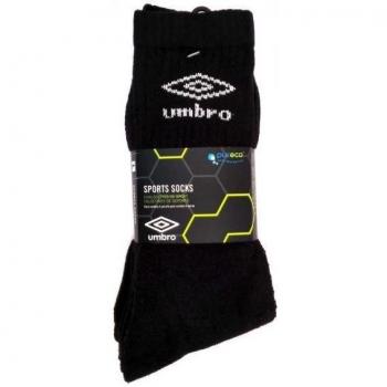 Umbro 64009u-060 – 3 Paar Socken, schwarz L Schwarz