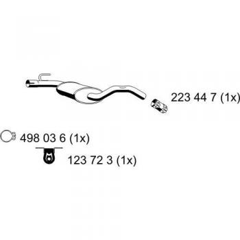 Medium Exhaust Silencer Medium Pot (142137)
