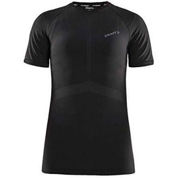 Black Asphalt L Female Short Sleeve Tee with Craft Intensity Print