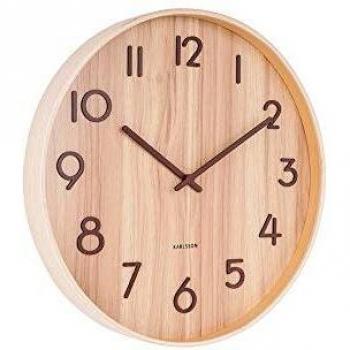 Horloge murale Karlsson Pure en bois