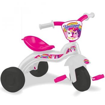 Triciclo Patinete Unicornio Bebé 3 Ruedas Blanco y Rosa
