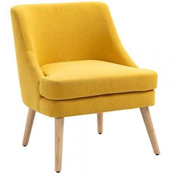 Silla tapizada HOMCOM Madera 63x69cm
