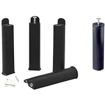 Accessoires de lit : 4 pieds noirs de 22 cm + pied central