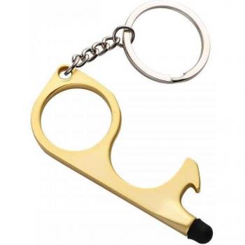 Portable Beer Trigger Touch Screen Key Chain Anti Contact Door Opener