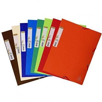 Exacompta Forever A4 3-Flap Elasticated Folder 380gsm Assorted Colors (25 Pack)