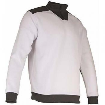 Pull Polaire LMA 8027 Blanc-Gris Taille S