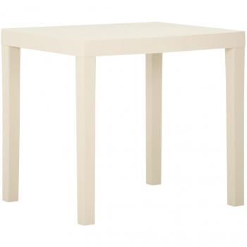 Plateau de jardin blanc, plastique résistant – 79 × 65 × 72 cm (vidaXL)