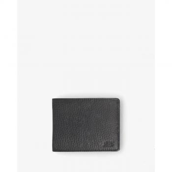 Schwarze Jost‑Stockholm‑Geldbörse für Herren – 12 cm Leder