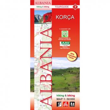 Wandelkaart 7 Korça | Huber Verlag