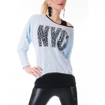 Moderne Kombi: Fledermaus‑Shirt & Tank Top für S/M